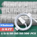 USB Charger Cable Cord For Apple iPhone 6 7 8 X XR 11 12 13 14 Pro Max Wholesale