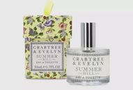 SUMMER HILL Crabtree & Evelyn Eau De Toilette Spray Perfume 50ml 1.7 fl oz NEW