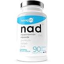 NAD+ Nicotinamide Riboside Chloride 300mg - +3 Meses de Cura - Contra la Edad y la Fatiga, NAD Booster - Polvo Puro, 90 Cápsulas - Grado Farmacéutico - Vegano - Hexagon