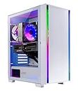 Skytech Gaming Shiva Gaming PC Desktop – AMD Ryzen 5 7600X 4.7 GHz, NVIDIA RTX 4060, 1TB NVME SSD, 32GB DDR5 RAM RGB, 600W Gold PSU, 11AC Wi-Fi, Windows 11 Home 64-bit,White