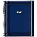 AT-A-GLANCE Wochen- und Monatsplaner für 2023, vereinfacht von Emily Ley, 21,6 x 27,9 cm, groß, monatliche Registerkarten, Marineblau (EL94-905)