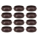  12 Pcs Fixed Caster Cup Bed Wheel Stopper Furniture Grippers Hardwood Floors