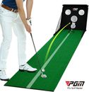 PGM Golf Putting Mat - Foldable Golf Nets for Backyard Driving with Ball Return