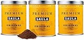 Saula Premium Caffè Original macinato 100% arabica - Confezione 3 lattine da 250 gr.