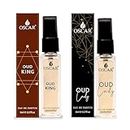 Oscar Oud King & Lady Mini Perfumes For Women & Men 8ml (Pack Of 2) | Notes Of Oud | Long Lasting | Mini & Travel Perfume For Boys & Girls | Edp For Women & Men