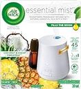 Airwick Essential Mist Fragrance Oil Diffuser Kit, Coconut & Fresh Pineapple, 1 Diffuser + 1 Refill (20mL)