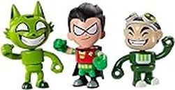 Mattel Teen Titans Go! Mini Gizmo, Kitten Beastboy and Robin Exclusive Figures, 3-Pack