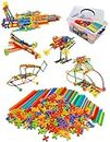 600PCS STEM Building Toys, Straw Constructor Toys Up Grade Engineering Building Sets for Kids Develops Motor Skills and Logic Thinking, Fun Educational Toy Great for Gift