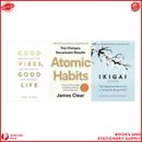 Combo Set of 3 Books (Good Vibes Good Life +Atomic Habits + Ikigai) BRANDNEW