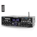 Pyle Wireless Bluetooth Home Stereo Amplifier-Multi-Channel 200W Power Amplifier Home Audio Receiver System w/Optical/Phono/Coaxial,FM Radio,USB/SD,AUX,RCA,Mic in-Antenna,Remote-Pyle PDA4BU