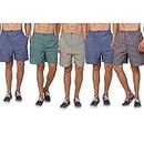 DIGITAL SHOPEE Men's Cotton Shorts Boxers, Pack of 5 - Multicolor, Large