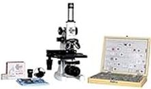 E S A W Medical Biological Compound Microscope 100x to 1500x with 100 Prepared Glass Slides