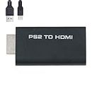 Wigearss PS2 to HDMI Converter Video AV Adapter with 3.5mm Audio Output for HDTV or HDMI Monitor