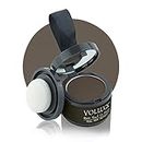 VOLLUCK Root Touch Up Hair Powder Root Cover Up Hairline Shadow Powder Stick, Root Touch Up Dark Brown for Thinning Hair for Women and Men, Bald Spots, Eyebrows, Beard Line, Dark-Brown