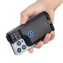 Tera Barcode-Scanner Tragbarer Rückclip Wireless Drahtlos mit Bluetooth 1D 2D QR Barcode-Leser mit Bildscan für Smartphone, Kompatibel mit Android und iOS, Modell 0013