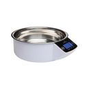 Eyenimal Intelligent Non-Skid Stainless Steel Dog & Cat Bowl, White, 2.2-cup