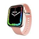 SENS EDYSON 3 PRO with 1.85 Display, BT Calling, Wireless Charging & 200 + Watch Faces Smart Watch (Pink Diamond)