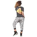 Zumba Women's Sexy Open Back Breathable Workout Fashion Tee Shirt, Bold Black, X-Large