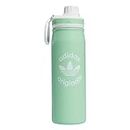 adidas Originals 600 ML (20 oz) Metal Water Bottle, Hot/Cold Double-Walled Insulated 18/8 Stainless Steel, Glory Mint Green/White, One Size