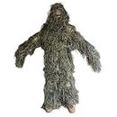 Enkrio Ghillie Suit 5-Pc Camouflage Clothing Camo Suits Hunting Set Forest Shooting Game Halloween Decoration Set for Adult