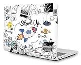 SwooK Case for MacBook Air 13.6 inch Case 2022 2023 2024 Release M3 A3113 M2 A2681 with Touch ID,Hard Shell Case Cover (Start Up)
