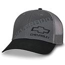 Chevy Silverado Fitted Hat – Chevrolet Performance Cap w/Embroidered Bowtie Logo, Grau, M-L