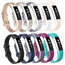 AK Replacement Bands Compatible with Fitbit Alta Bands/Fitbit Alta HR Bands (10 PACK), AK Replacement Bands for Fitbit Alta/Alta HR (10 pcs-c, large)
