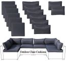 14 PCs Outdoor Patio Furniture Chair Cushions Set Replacement Sofa Cushions