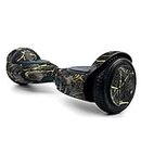MightySkins Glossy Glitter Skin for Tomoloo Hoverboard Self Balancing Scooter - Black Gold Marble | Protective, Durable High-Gloss Glitter Finish | Easy to Apply Change Styles | Made in The USA
