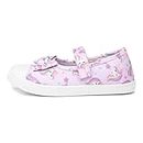 Walkright Claudia Girls Pink Unicorn Canvas Shoe - Size 7 Child UK - Pink