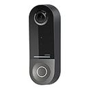 WeMo Smart Video Doorbell, Camera System for Door Ring Home Security, with Apple HomeKit Secure Video and WiFi, 223° FOV, HDR, 2-Way Audio and Night Vision for Maximum Visibility, Black (WDC010)