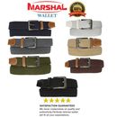 Marshal Wide Men's Elastic Stretch Belt metal Buckle Belt Casual Golf Belt