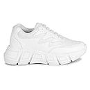 Devanz Canvas Stylish Trendy Lightweight Casual High Top Sneaker Shoes for Women's & Girls(8,White) PA. 10_WHITE8
