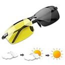 YIMI Polarized Photochromic Driving z87 Sunglasses For Men Women Day and Night safety glasses (3043-Yellow)