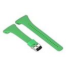 Fit for Polar FT4 Watch Bands Women Men, Polar FT7 Bands, Stylish Adjustable Silicone Replacement Band Straps Wristbands Accessory Band Bracelet for Polar FT4/ FT7 Heart Rate Monitor (Green)