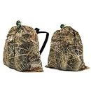 GUGULUZA Green/Camo Mesh Decoy Bags with Shoulder Straps - for Hunting Duck/Goose Waterfowl Backpack (NewCamo-2pack)