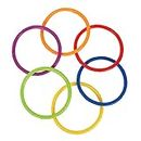 Colourful Swimming Pool Toys Outdoor Toss and Diving Rings Set of 6
