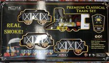 Juego de Trenes Clásicos Premium Mota Toys 20 piezas ¡con Humo Real! ¡Nueva caja abierta! Venta al por menor $80