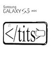 HTML Tits Boob Naked Mobile Cell Phone Case Samsung Galaxy S5 Mini White