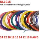 8AWG - 24AWG Stranded Automotive Equipment Cable PVC Electrical Wire 11 Color