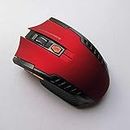 Ellenne Wireless Gaming Mouse 1200DPI 6 Keys Optical Laptop Game PC SMA4 (Red)