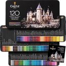 Castle Art Zubehör 120 Malbleistifte Set Qualität Soft Core farbige Bleien.