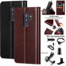 For Samsung Galaxy S9 Plus/S9 PU Leather Flip Kickstand Case Cover / Accessories