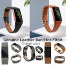 For Fitbit Charge 4 3 2 Genuine Leather Watch Band Wristband Strap Women Men NEW