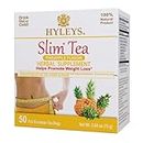 HYLEYS Slim Tea Weight Loss Herbal Supplement with Pineapple - Cleanse and Detox - 50 Tea Bags (1 Pack)