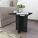 KVS Furniture Engineered Wood End Side Table/Stool - Multi-Functional Living Room Table for Small Spaces Black