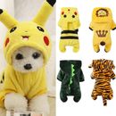 Pet Dog Soft Fleece Jumpsuit Small Dog Hoodies Puppy Warmer Coat Outfits Costume
