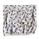 Old Navy Pineapple Print Stretchy Swaddle Blanket Baby Girl White