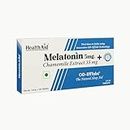 HealthAid Melatonin 5 MG + Chamomile Extract 35 MG Sleeping Aid Supplement - 30 Tablets For Men & Women| Sleep Wellness, Immunity & Antioxidant Support| Non-Habit Forming