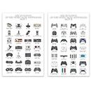 Retro Video Game Posters for Gaming Room Wall Decor. Evolution of Video Game Controllers Art Poster for Teen Bedroom Decorations. Nostalgic Gamer Artwork Cards for Boy. Cool 11x17 In Controller Print